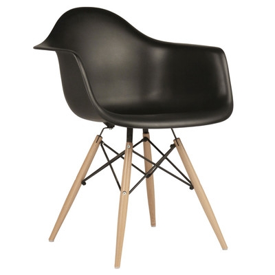 Mid Century Modern Scandinavian Arm Chair - Black - Image 0