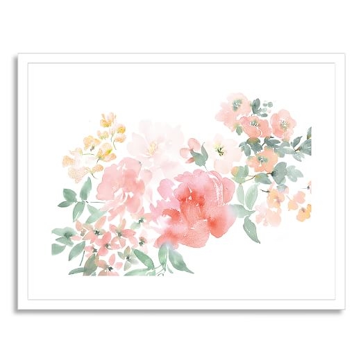 Peony with Spring Flowers - 28"w x 22"l - framed - Image 0