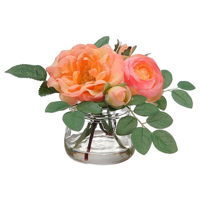 Rose in Glass Vase - Image 0