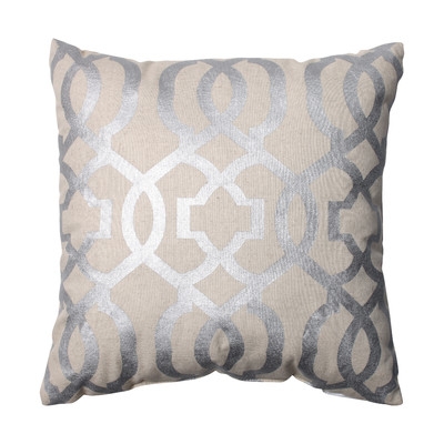 Ashford Throw Pillow - Silver - 16.5" - Polyester Insert - Image 0