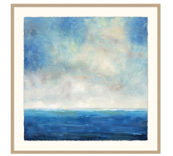 Seascape Horizon Framed Print- 36" wide x 36" high x 2" thick - Framed - Image 0