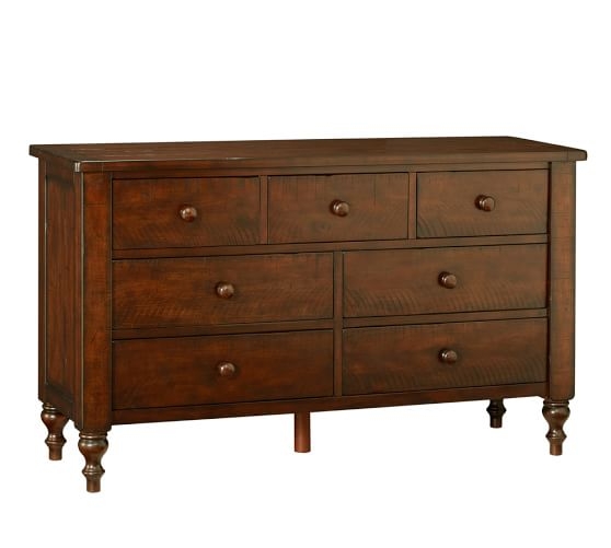 Ashby Extra-Wide Dresser - Rustic Mahogany Stain - Image 0