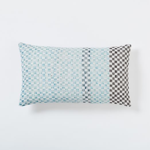 Dobby Dot Pillow Cover - Light Pool - 12x21 - Insert sold separately - Image 0