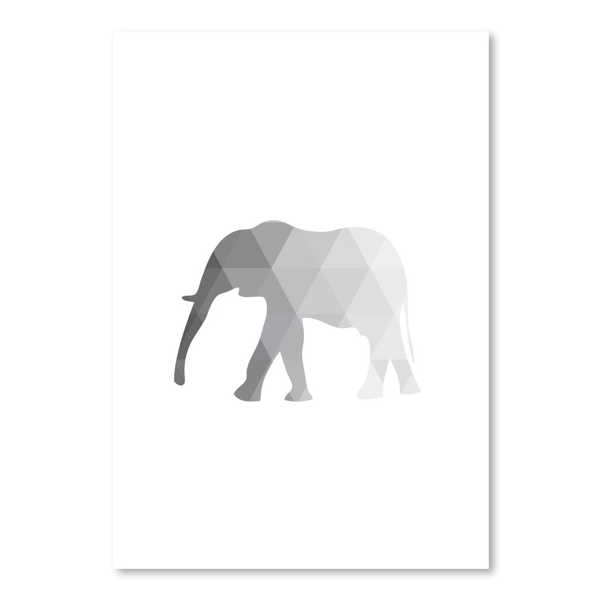 Grey Elephant Graphic Art - Image 0