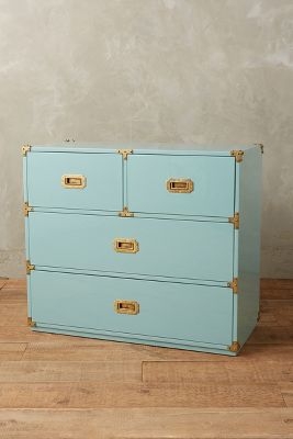 Lacquered Wellington Four-Drawer Dresser - Mint - Image 0