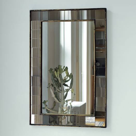 Antique Tiled Wall Mirror - Image 1