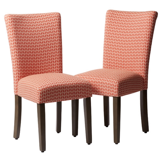 Parsons Chair - Coral - Set of 2 - Image 0