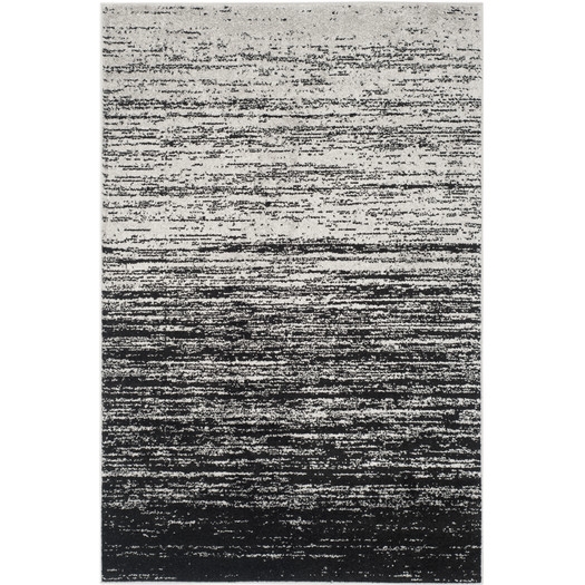 Adirondack Silver/Black Area Rug - 6' x 9' - Image 0