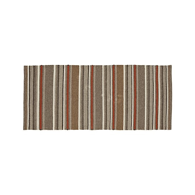Lia Stripe Wool-Blend Rug - 2.5'x6' - Image 0