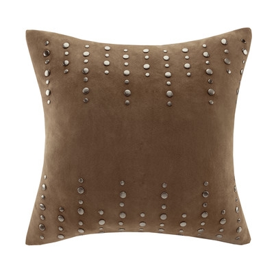 Stud Suede Throw Pillow - insert included - Image 0