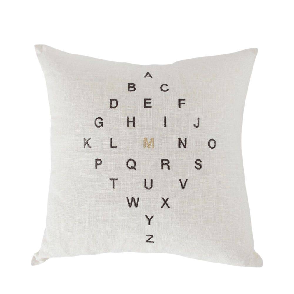 Letter Diamond Pillow - Image 0
