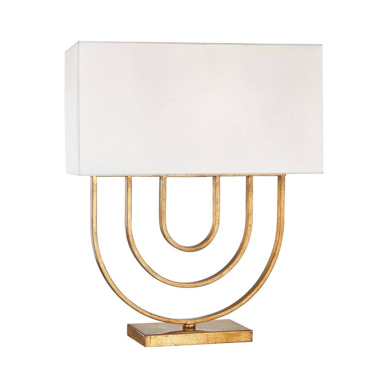 Munich 1 Light Table Lamp In Gold Leaf - Image 0