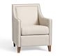 EVERLY UPHOLSTERED ARMCHAIR - Linen Oatmeal - Image 0