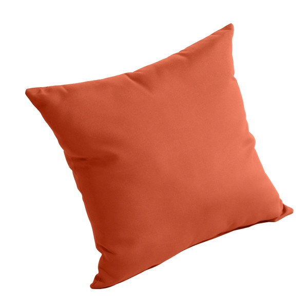 Outdoor Sunbrella Pillow - Brick - 16" - insert - Image 0