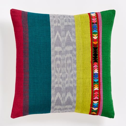 Prismatic Colorblock Pillow Cover- Multi- 18"sq- Insert Sold Separately - Image 0