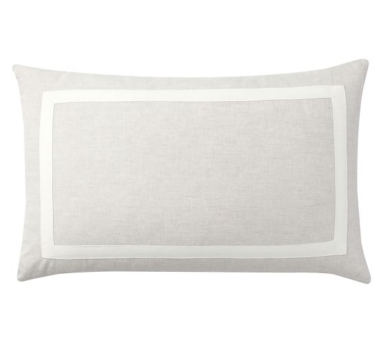 Lumbar Pillow Cover - 16" x 26" - Flax/Ivory - Insert sold separately - Image 0