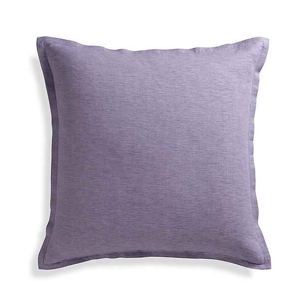 Linden Lavender Purple 23" Pillow with Down-Alternative Insert - Image 0