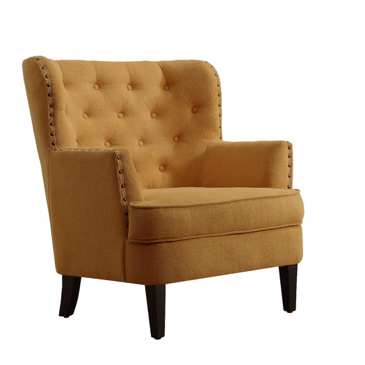 Chrisanna Tufted Upholstered Club Chair - Mustard Yellow - Image 0