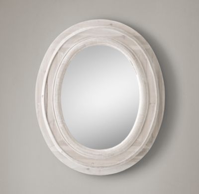 SALVAGED OVAL MIRROR - Image 0