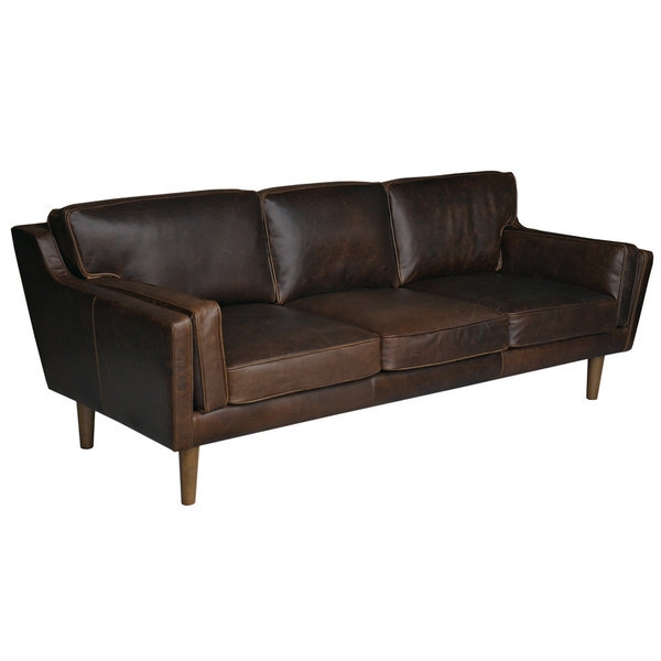 Beatnik Leather Sofa Columbus Chocolate - Image 0