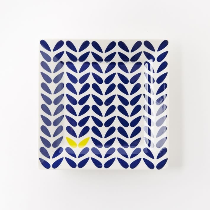 Collector's Editions Dinnerware - Blue, - Square Salad Plate - Image 0