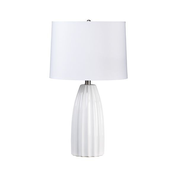 Ella White Table Lamp - Image 1