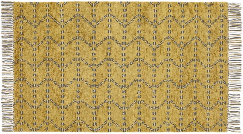 kelso hand knotted shag rug - Image 0