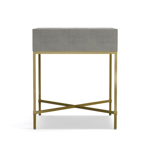 Faux Shagreen Side Table - Image 0