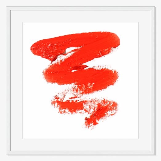 Offset for west elm Print - Orange Lipstick by The Licensing Project- Small - 9"sq.- Framed - Image 0
