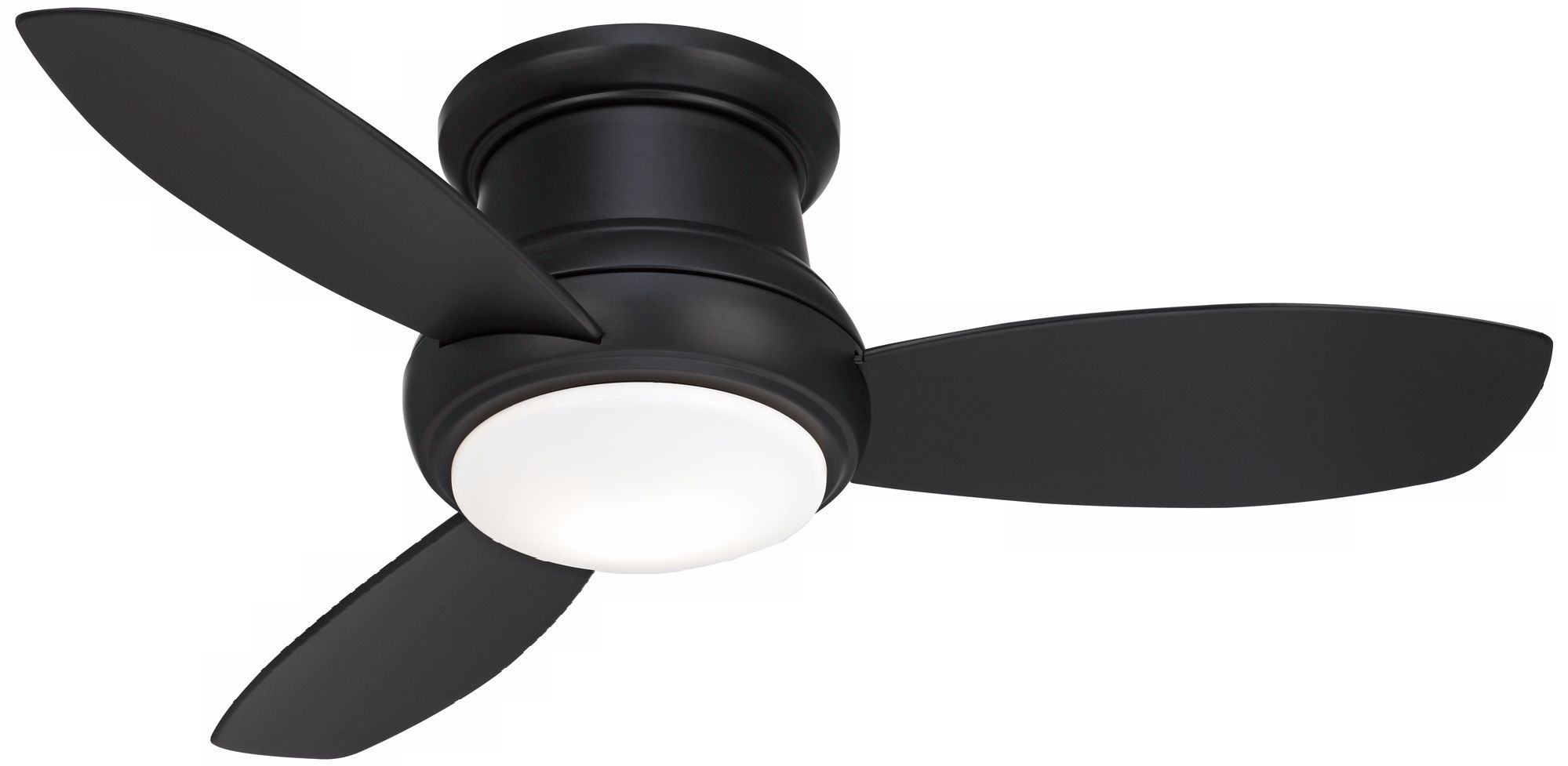 44" Minka Concept II Hugger Matte Black Ceiling Fan - Image 0