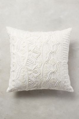 Textured Ivory Pillow - 20" - polyfill insert - Image 0