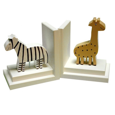Giraffe / Zebra Book Ends Set of 2 - Image 0