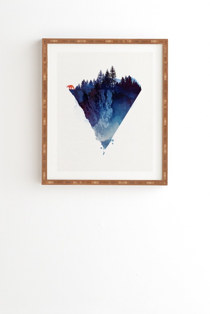 NEAR TO THE EDGE - 14x 16.5 - Bamboo Frame - Image 0