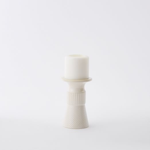Textured Candle Holder - Short Pillar - Image 0