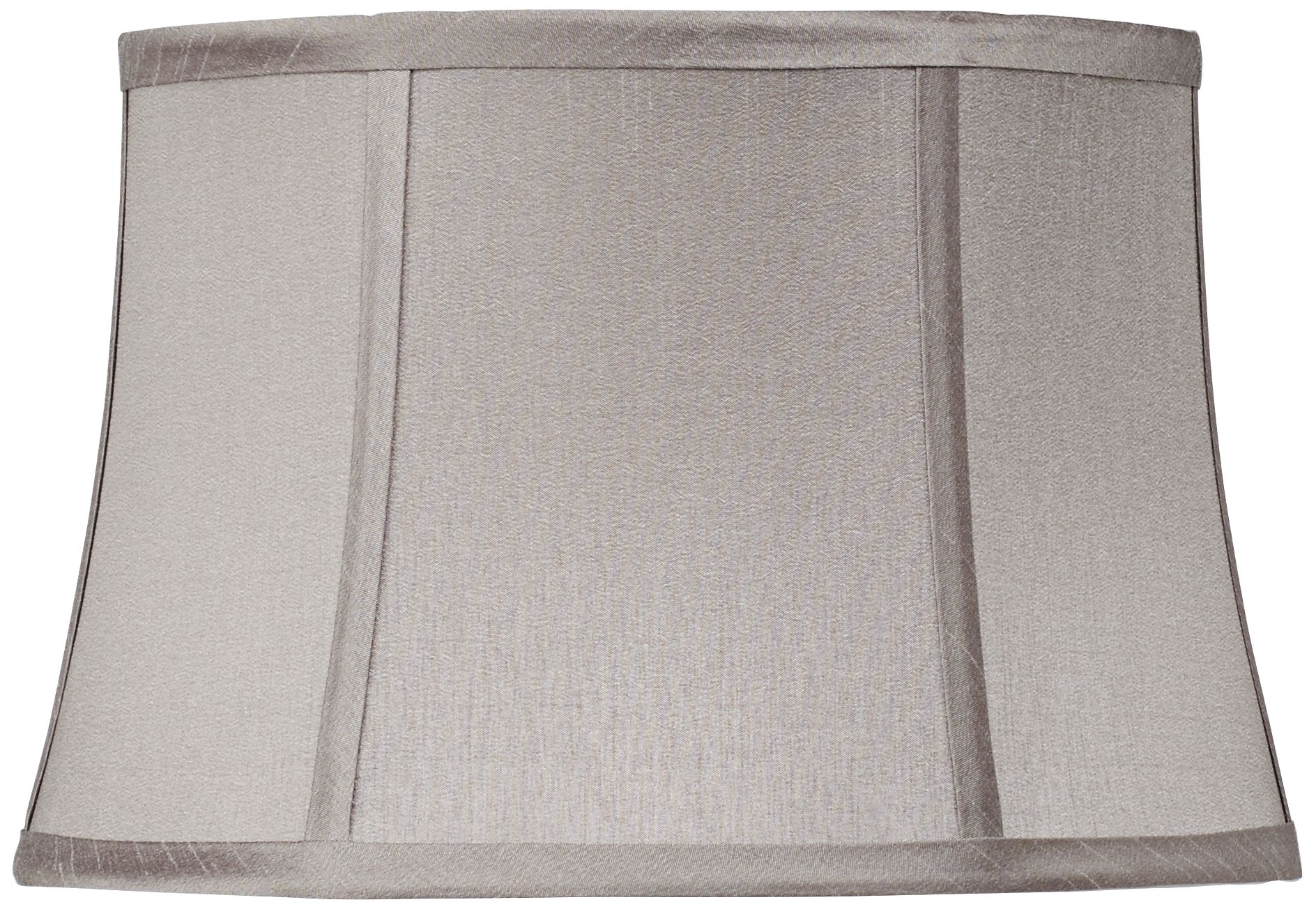 Pewter Gray Drum Lamp Shade 10x12x8 (Spider) - Image 0