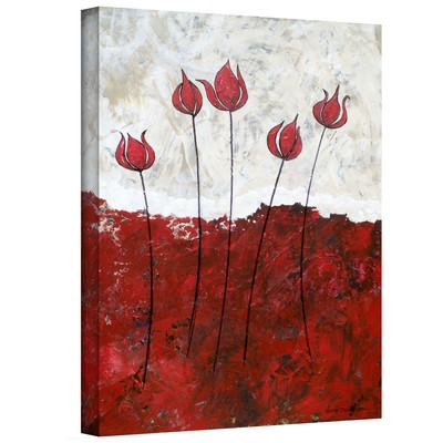 'Hot Blooms III' by Herb Dickinson Painting Print on Canvas - Image 0