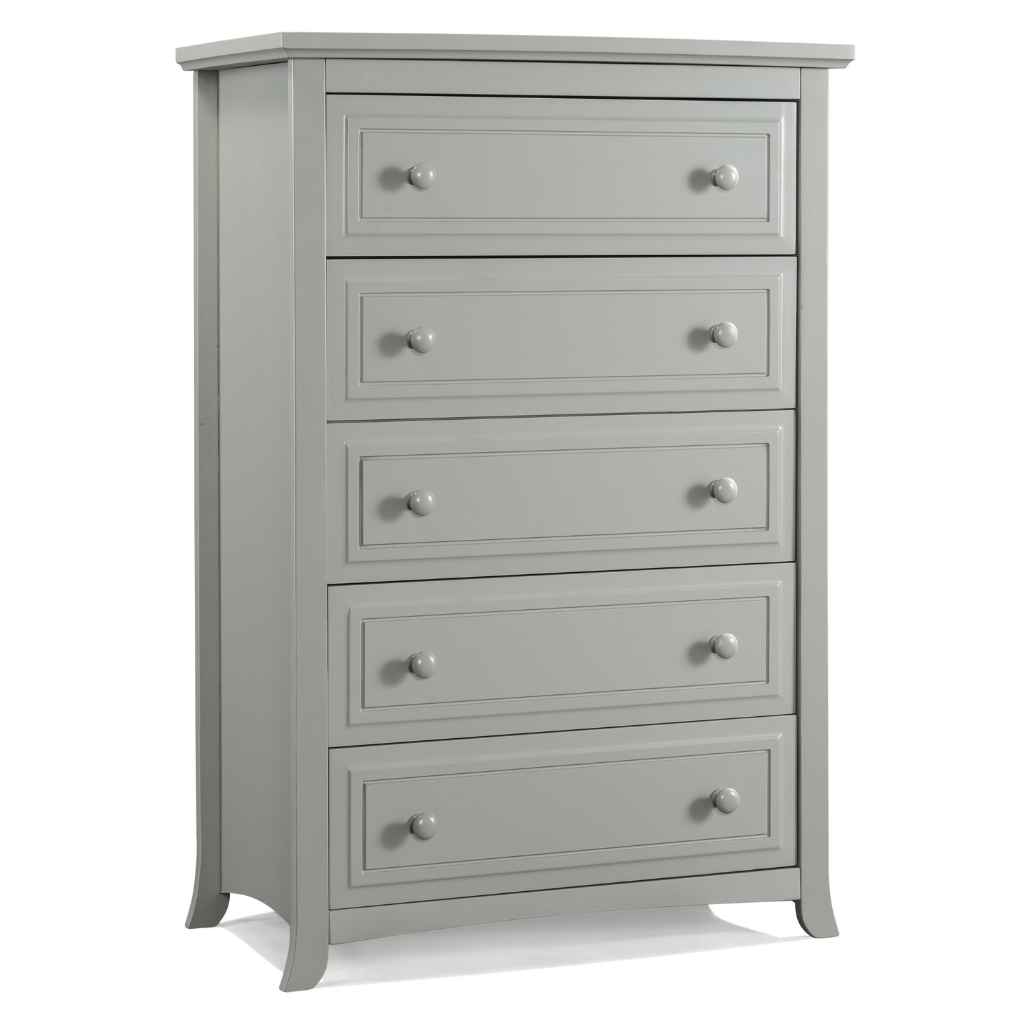 Auburn 5 Drawer Dresser-Pebble Gray - Image 0