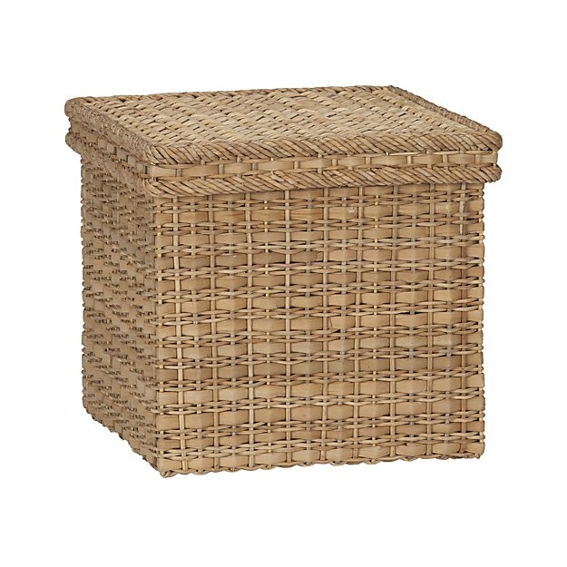 Palma Large Square Lidded Basket - Image 0