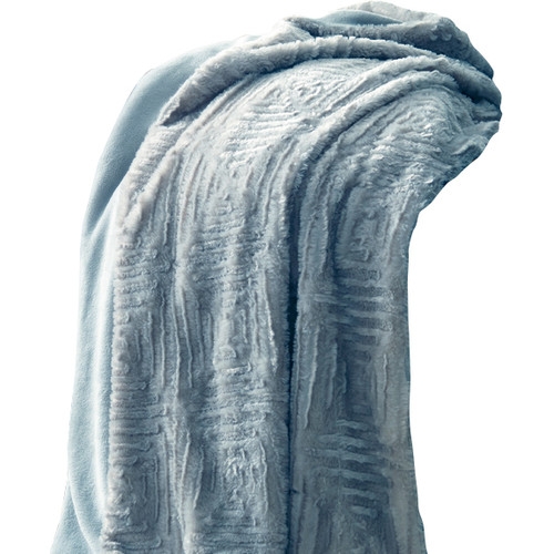 Ouasse Luxury Throw Blanket - Pearl Blue - Image 0