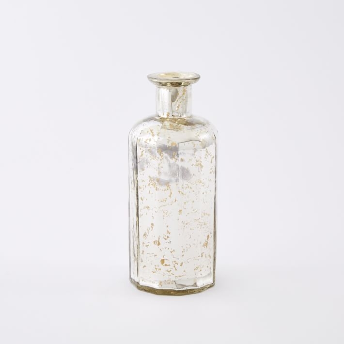 Mercury Glass Bottle Vases - Image 0