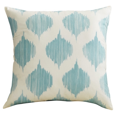 Aguilar Cotton Throw Pillow-18"x18"-Blue-Polyester - Image 0
