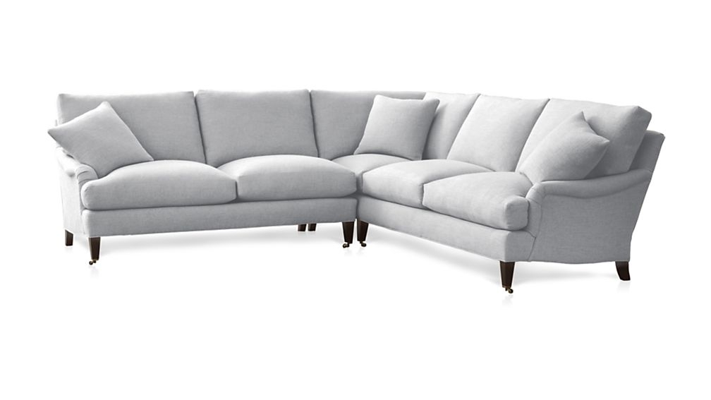 Essex 2-Piece Sectional Sofa with Casters - Stingray - Image 0