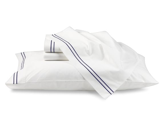 Hotel Bedding - Cases, Pair - Standard, Navy - Image 0