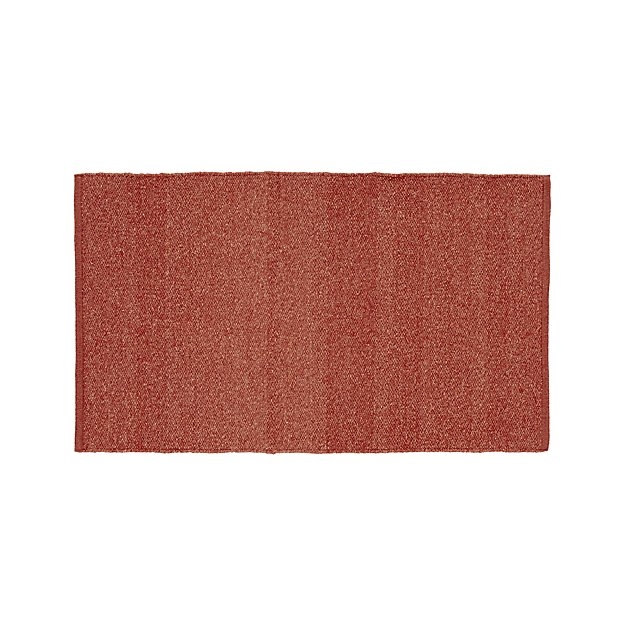 Kavi Rust Wool-Blend 30"x50" Rug - Image 0