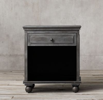 ANNECY METAL-WRAPPED OPEN NIGHTSTAND - Image 0