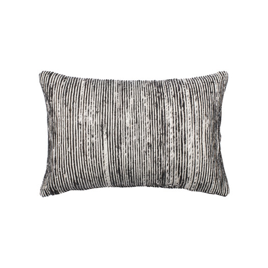 Lumbar Pillow - Silver - 13" H x 21" W - Insert Included - Image 0