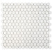Penny 12.25" x 12" Porcelain Mosaic Floor and Wall Tile in White-sq ft - Image 0