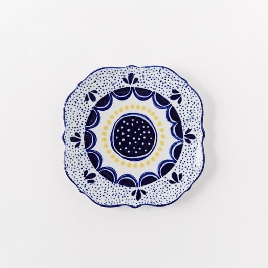 Collector's Editions Plates - Navy + Yellow Speckle - Image 0