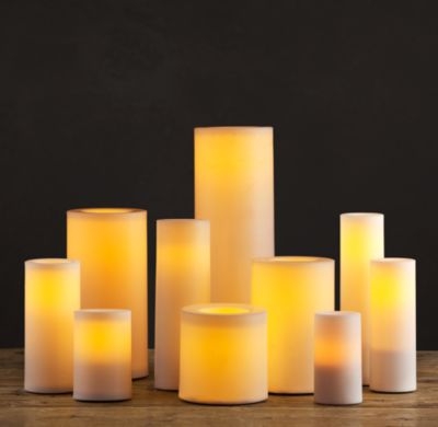 REMOTE CONTROL INDOOR/OUTDOOR FLAMELESS PILLAR CANDLE - Image 0