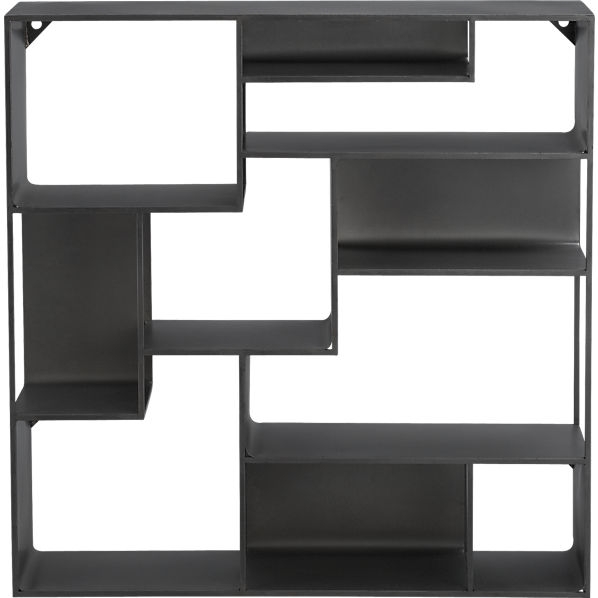 Industrial metal wall mounted bookcase - Image 0